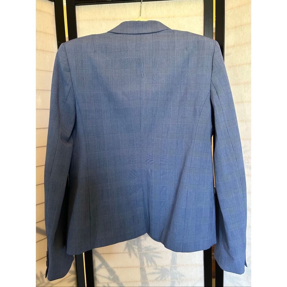 Banana Republic Light Blue Plaid Single-Button Blazer - Picture 2 of 11